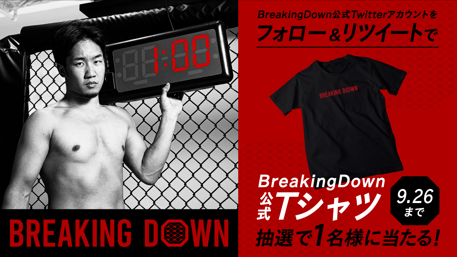 総合格闘技大会【Breaking Down】第2回大会開催直前キャンペーン実施！